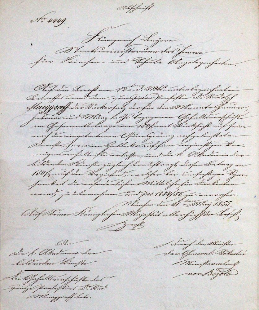 Große Abbildung Nr.2: 120-1425 Kaulbach, Wilhelm von,: (Autographen)
