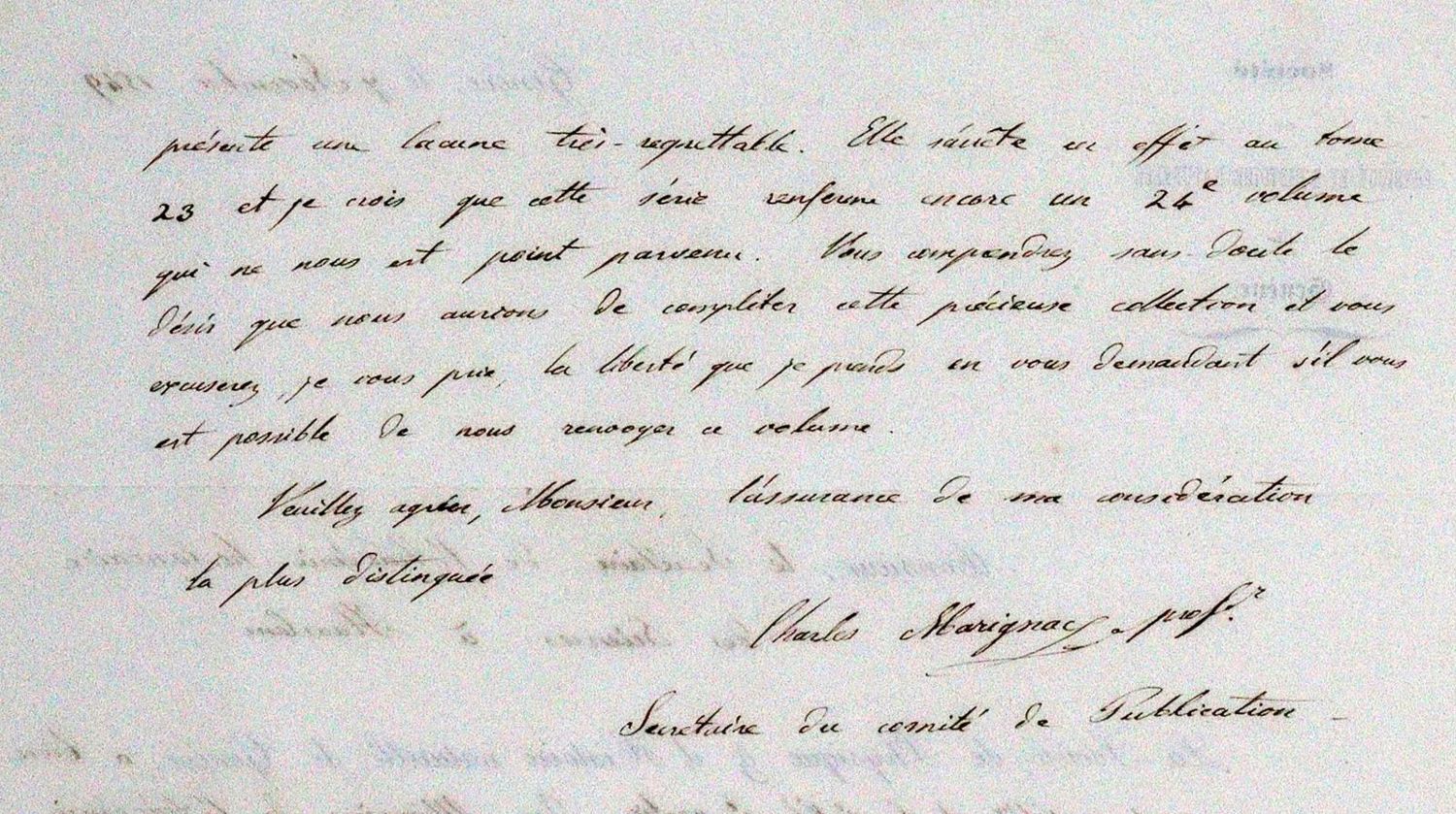 Große Abbildung Nr.2: 120-1432 Marignard, Jean Charles Galissard de,: (Autographen)