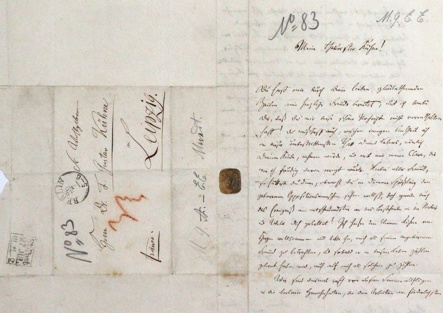 Große Abbildung Nr.1: 120-1436 Mundt, Theodor,: (Autographen)