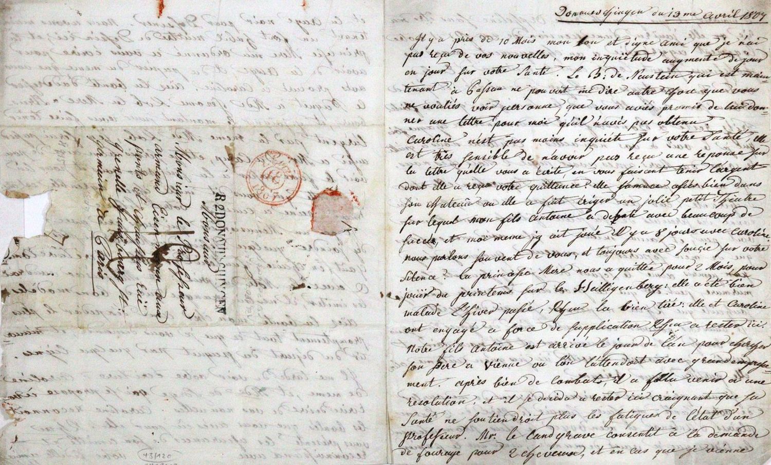 Große Abbildung Nr.1: 120-1449 Rehmann, Joseph Xaver,: (Autographen)