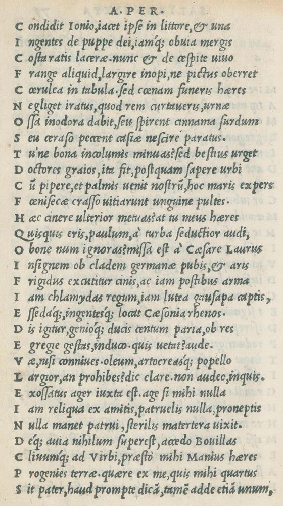 Große Abbildung Nr.1: 120-145 Juvenalis,D.J. u. F.A.Persius.: (Alte Drucke, Handschriften und Theologie)