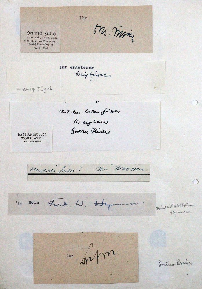 Große Abbildung Nr.1: 120-1453 Sammlung: (Autographen)