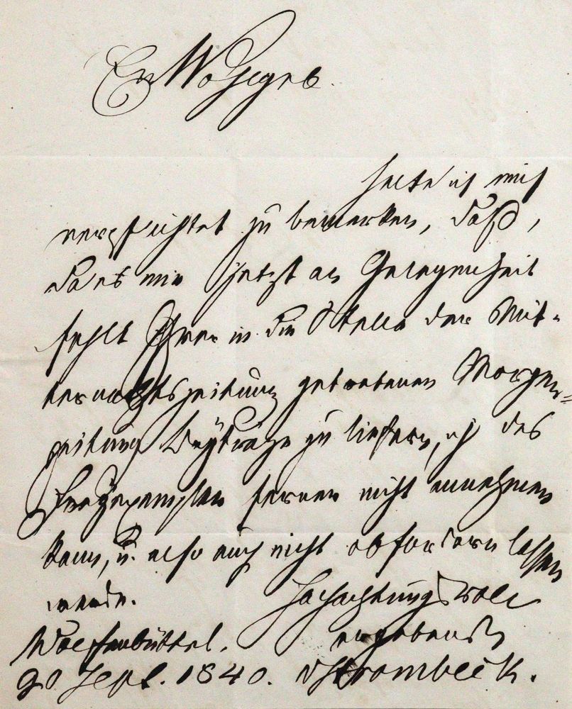 Große Abbildung Nr.1: 120-1458 Strombeck, Friedrich Karl von,: (Autographen)