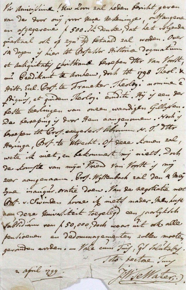 Große Abbildung Nr.1: 120-1459 Te Water, Jona Willem,: (Autographen)