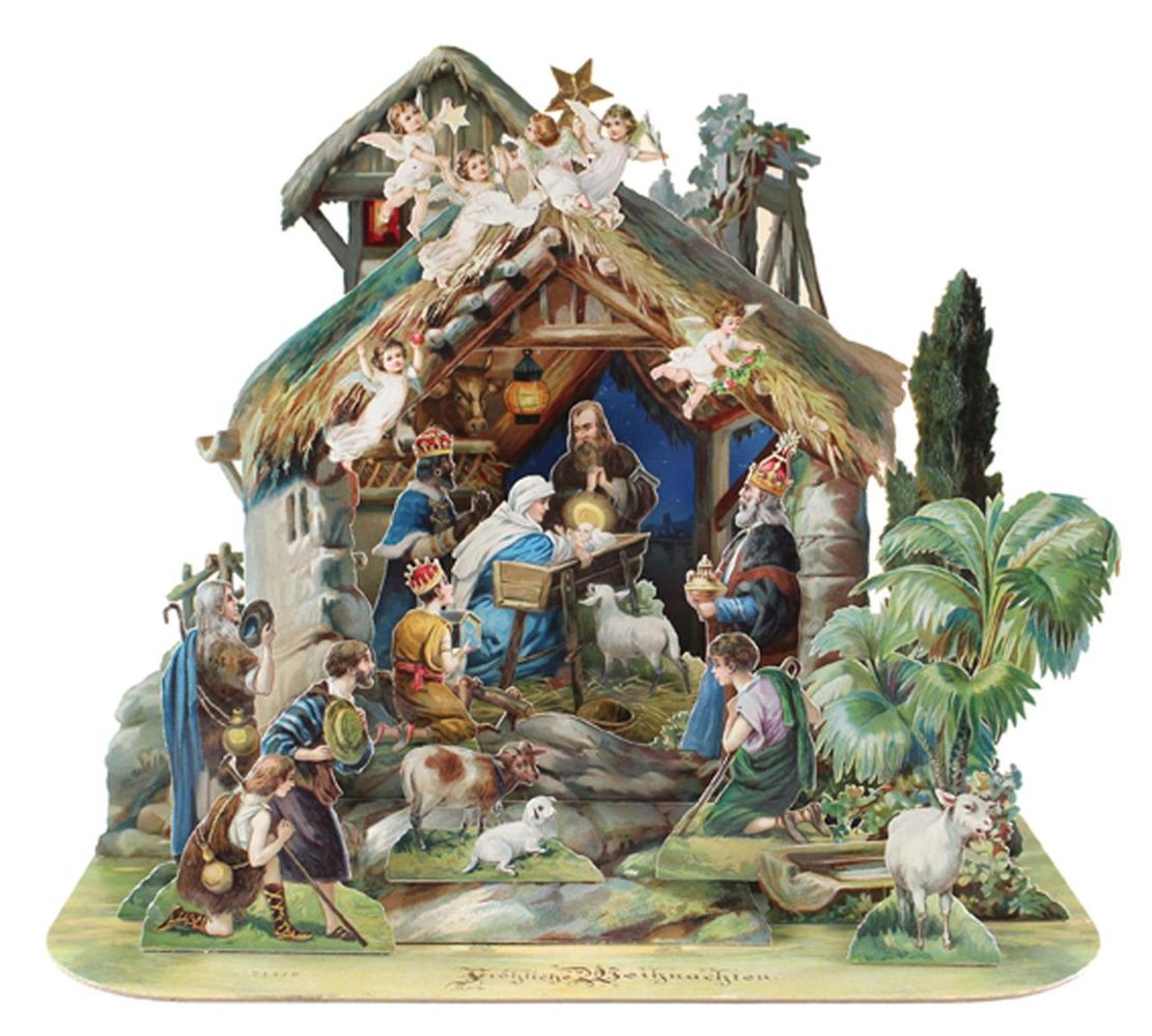 Große Abbildung Nr.1: 120-1483 Klapp-Krippe.: (Varia)