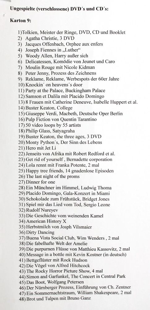 Große Abbildung Nr.2: 120-1496 CD's u. DVD's.: (Varia, Musik)