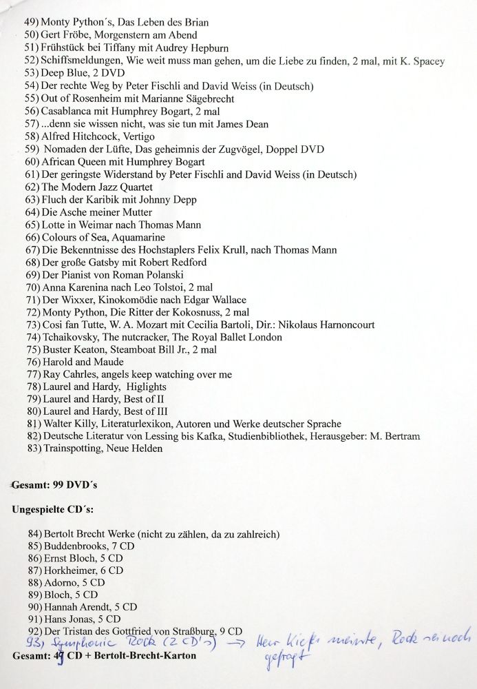 Große Abbildung Nr.3: 120-1496 CD's u. DVD's.: (Varia, Musik)