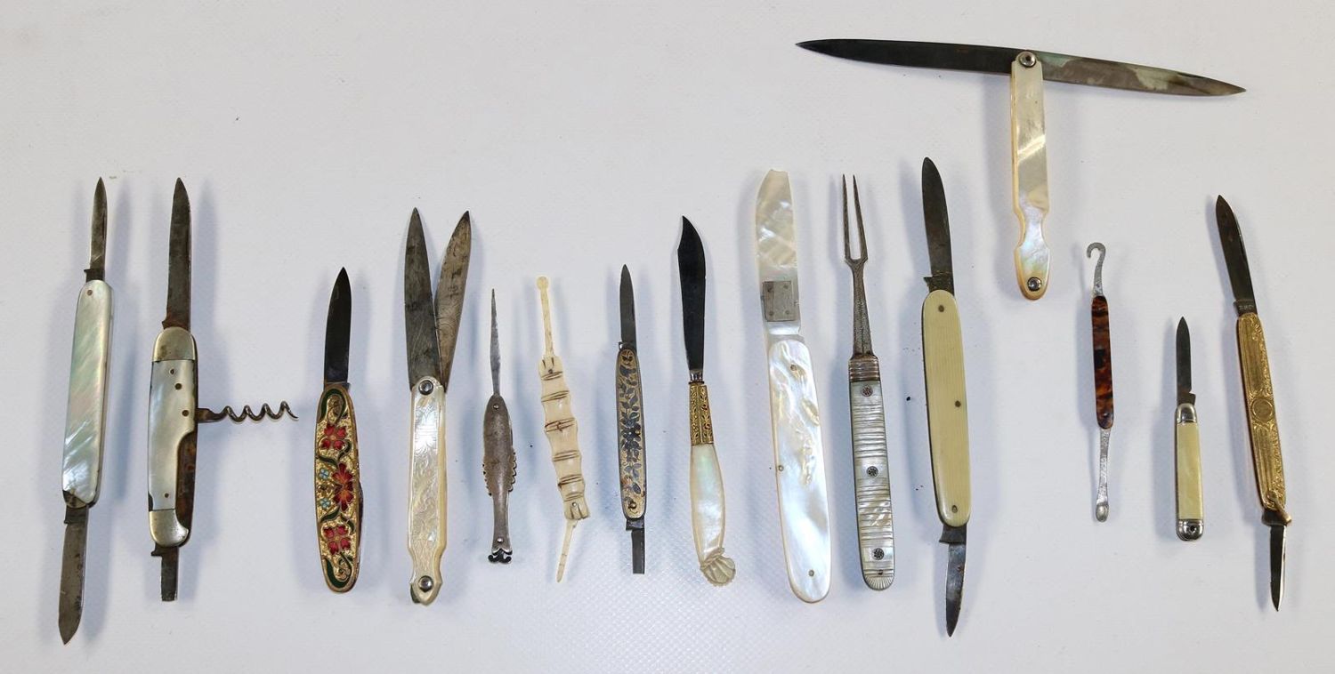 Große Abbildung Nr.4: 120-1513 Taschenmesser u. Messer: (Varia)