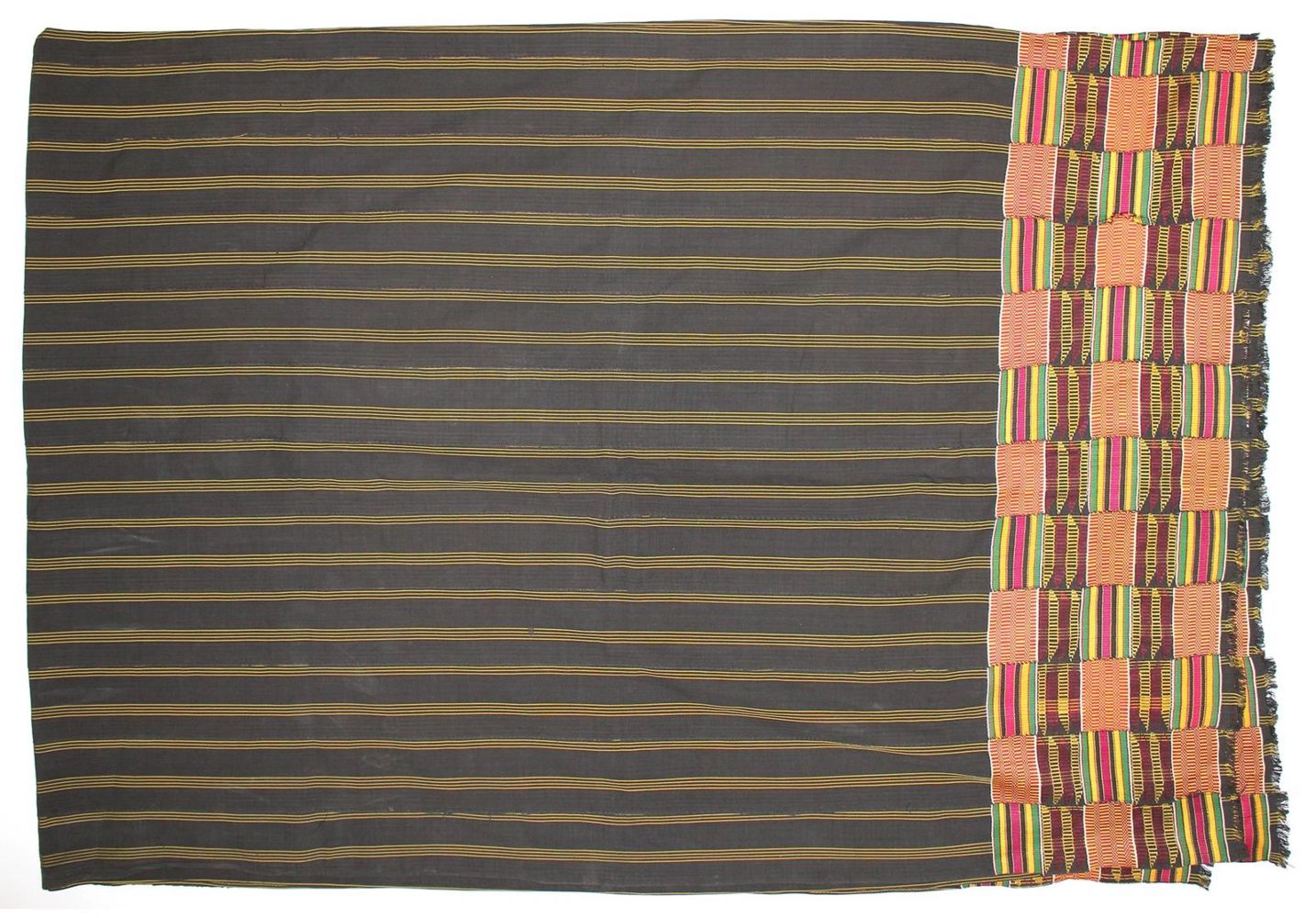 Große Abbildung Nr.1: 120-1520 Ashanti Kente Cloth.: (Afrika)