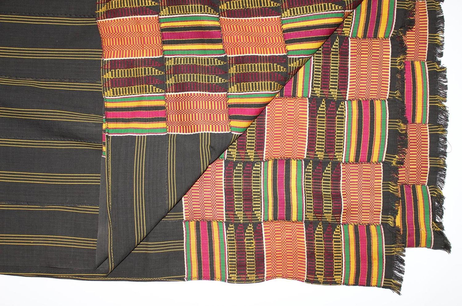Große Abbildung Nr.2: 120-1520 Ashanti Kente Cloth.: (Afrika)