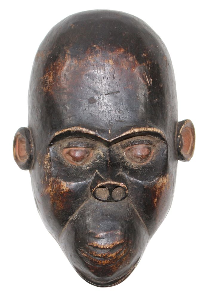 Große Abbildung Nr.1: 120-1542 Affenmaske Kamerun: (Afrika, Sammlung Wolfgang Nerlich)