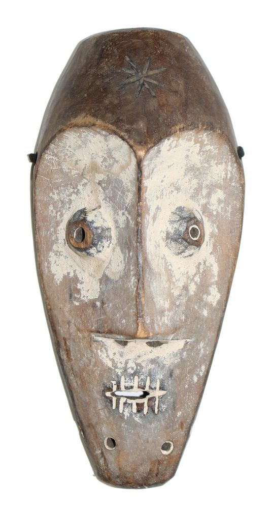 Große Abbildung Nr.1: 120-1556 Lega, alte Maske.: (Afrika, Sammlung Wolfgang Nerlich)