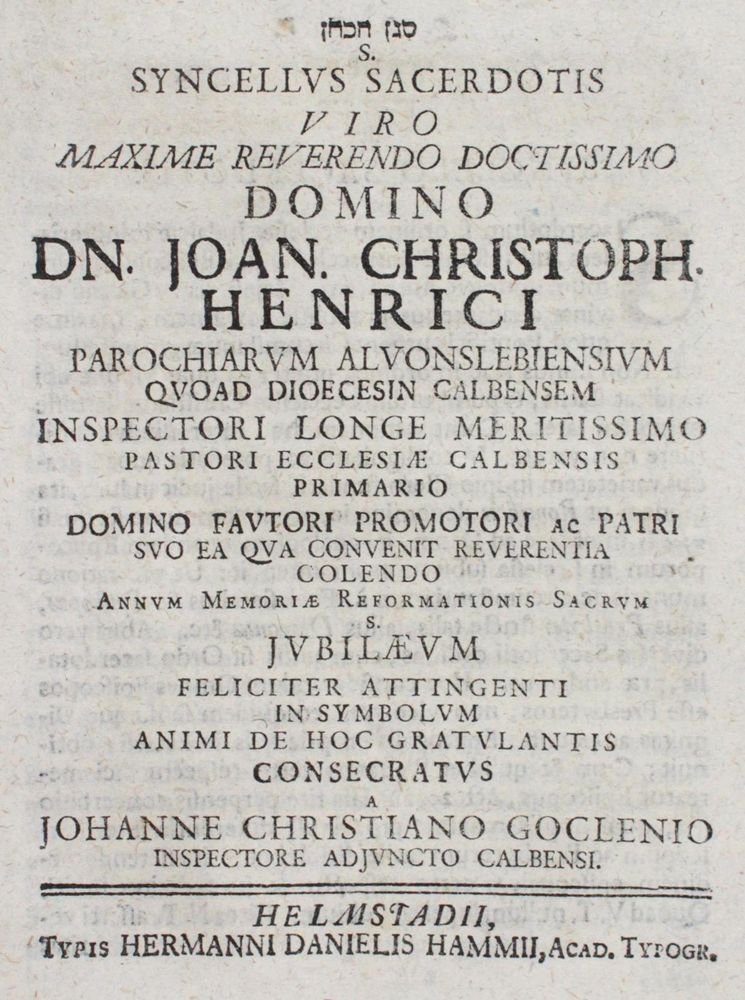 Große Abbildung Nr.1: 120-156 Goclenius,J.C.: (Luther)