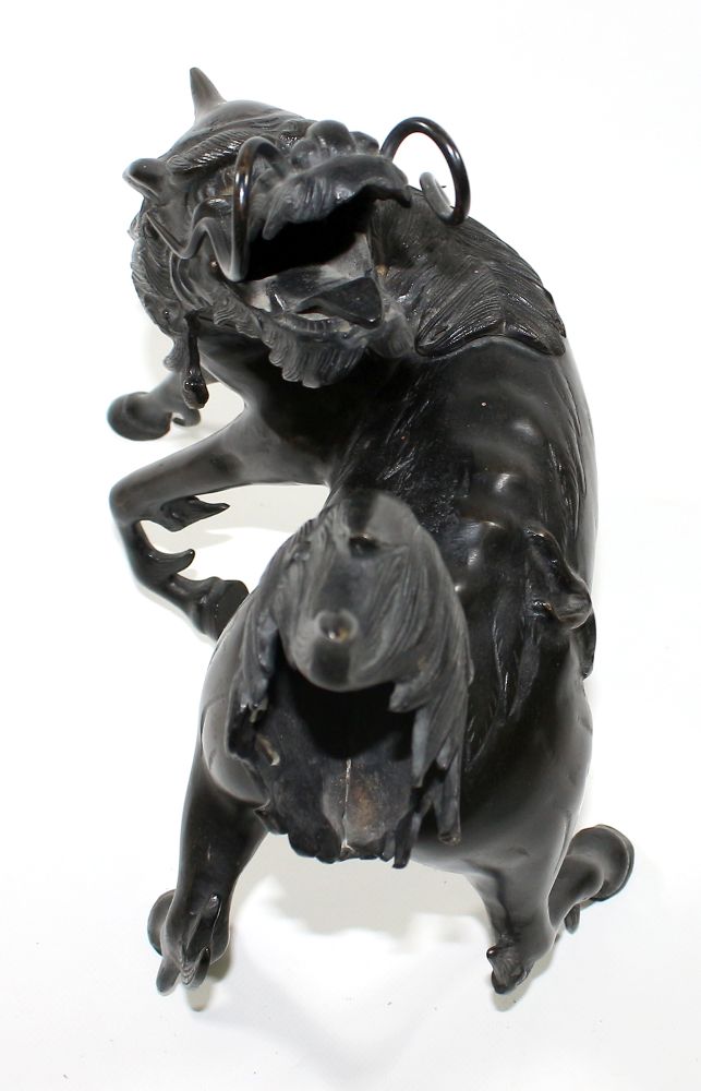 Große Abbildung Nr.4: 120-1579 Bronze des Longma Drachenpferd: (Asiatika)