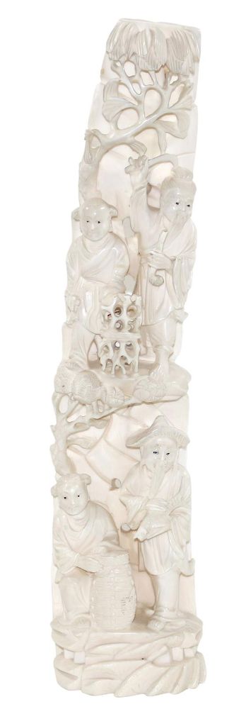 Große Abbildung Nr.1: 120-1584 China Große Elfenbeinfigur.: (Asiatika)