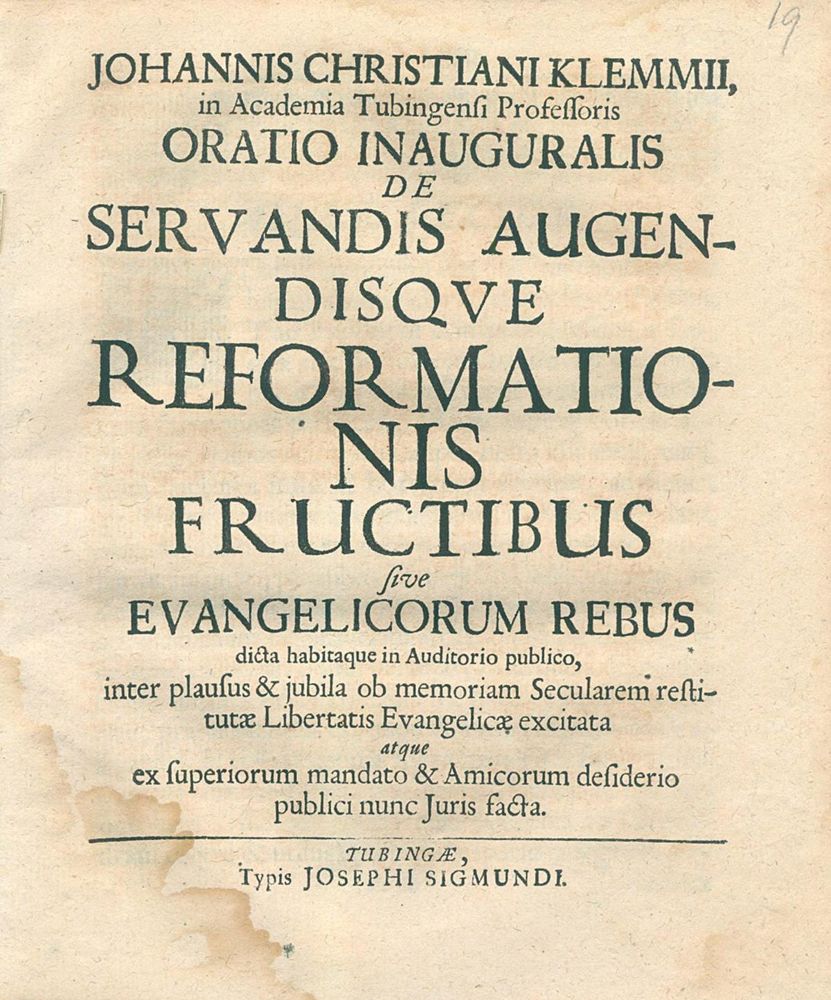 Große Abbildung Nr.1: 120-160 Klemm,J.C.: (Luther)
