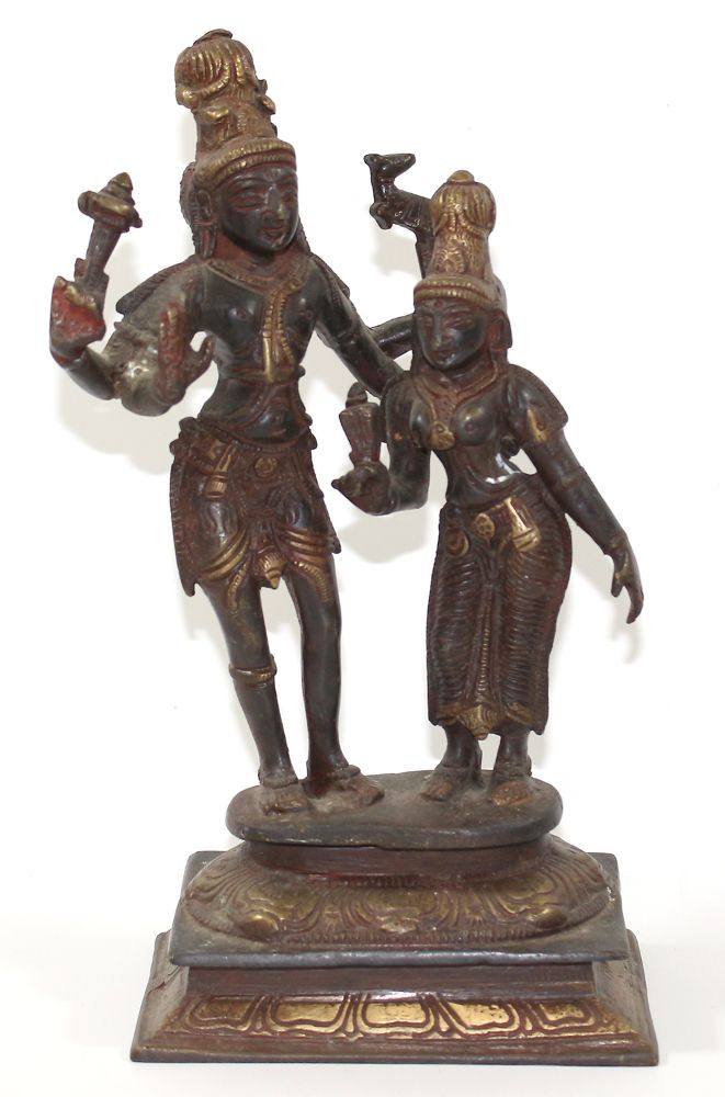 Große Abbildung Nr.1: 120-1607 Lord Shiva u. Parvati: (Asiatika)