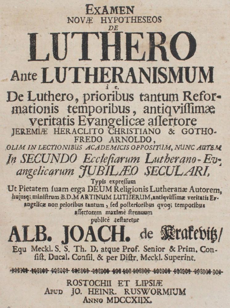 Große Abbildung Nr.1: 120-161 Krakevitz,A.J.v.: (Luther)