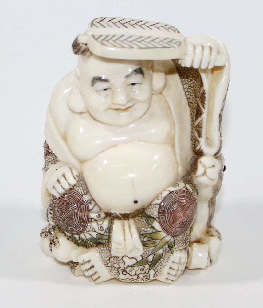 Große Abbildung Nr.1: 120-1617 Okimono Hotei: (Asiatika)
