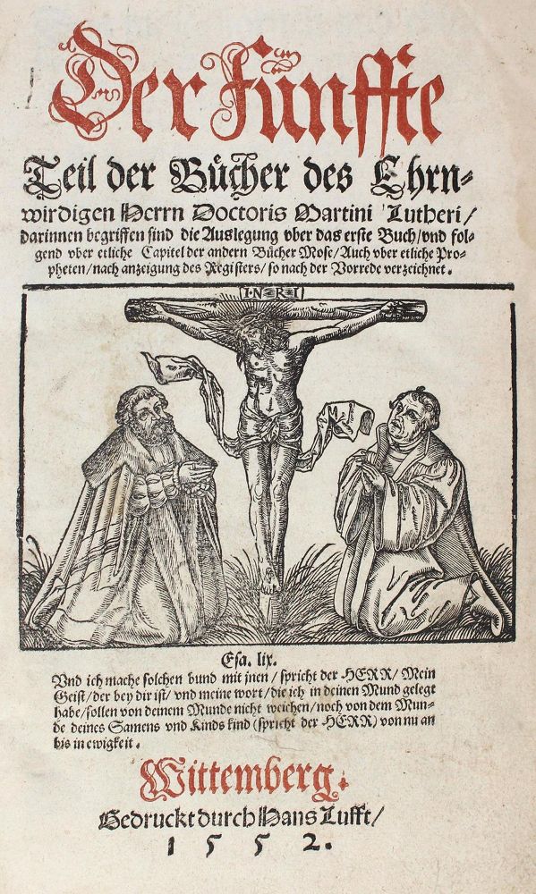 Große Abbildung Nr.1: 120-163 Luther,M.: (Alte Drucke, Handschriften und Theologie)