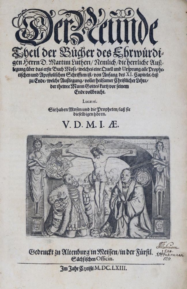 Große Abbildung Nr.1: 120-164 Luther,M.: (Alte Drucke, Handschriften und Theologie)