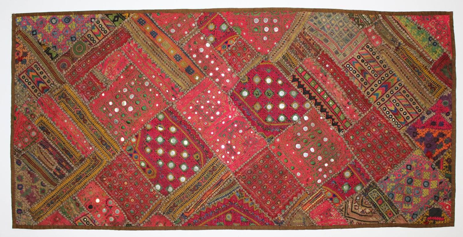 Große Abbildung Nr.3: 120-1640 Rajasthan Indien Decken: (Asiatika, Stoffe)