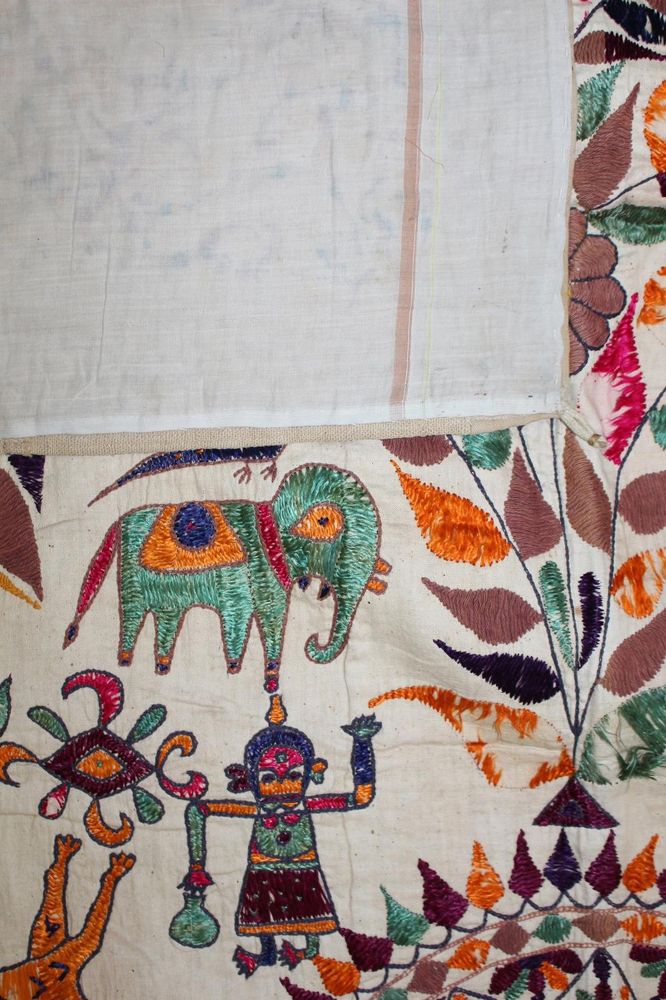 Große Abbildung Nr.8: 120-1640 Rajasthan Indien Decken: (Asiatika, Stoffe)