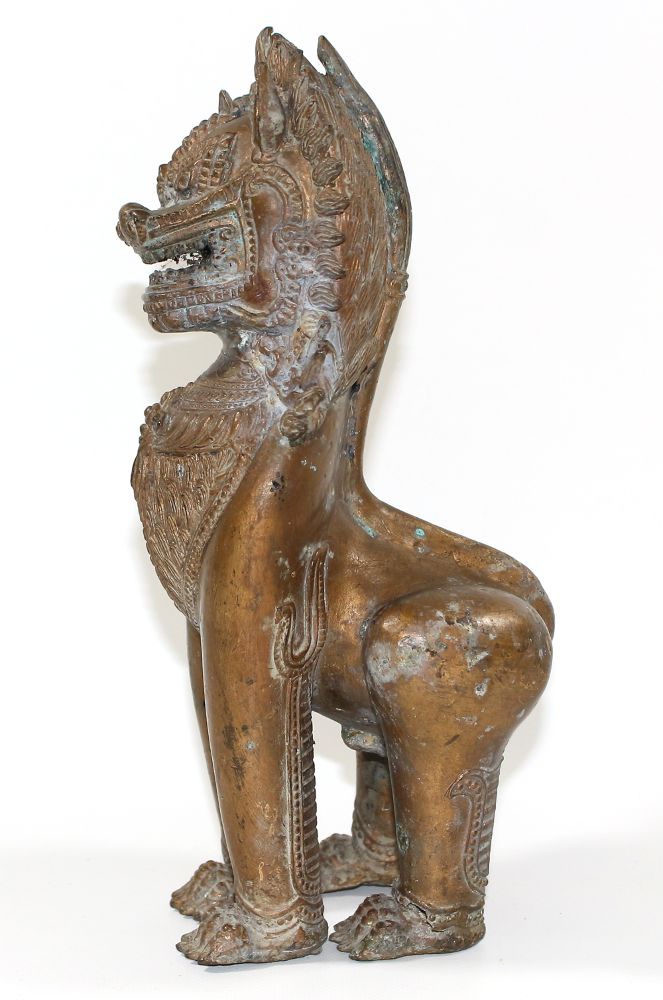 Große Abbildung Nr.3: 120-1649 Tempellöwe Thailand: (Asiatika)