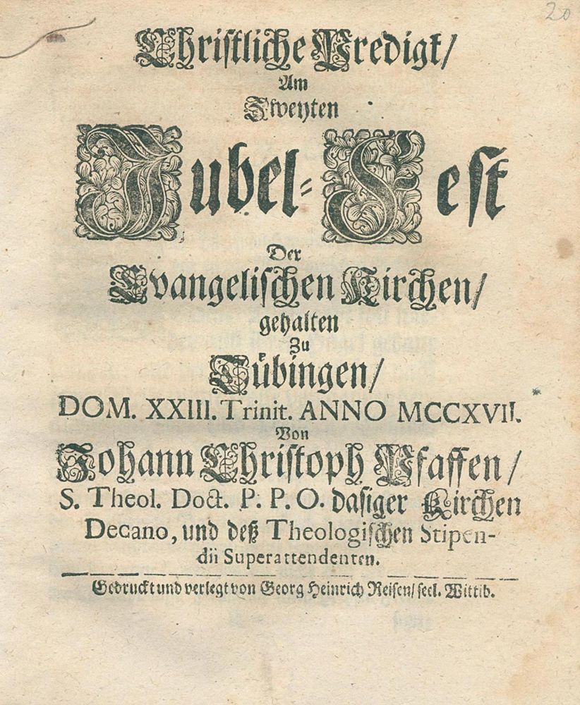 Große Abbildung Nr.1: 120-170 Pfaff,J.C.: (Luther)