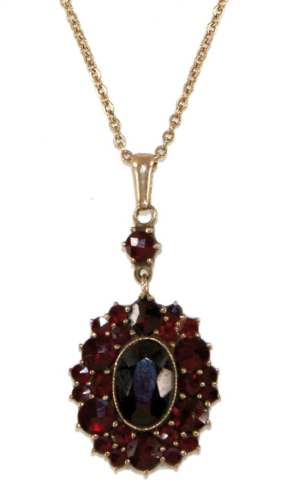 Große Abbildung Nr.1: 120-1723 Granatanhänger: (Schmuck, Anhänger)