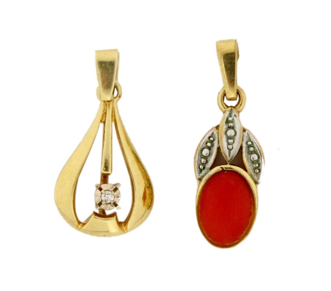 Große Abbildung Nr.1: 120-1726 Korallenanhänger u.: (Schmuck, Anhänger)