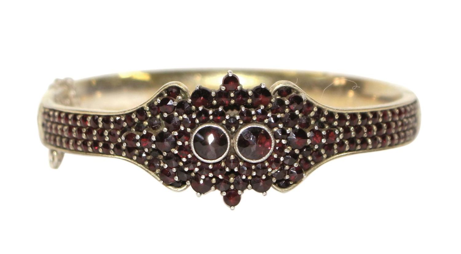 Große Abbildung Nr.1: 120-1736 Granatarmreif Klagenfurt.: (Schmuck, Armreifen)