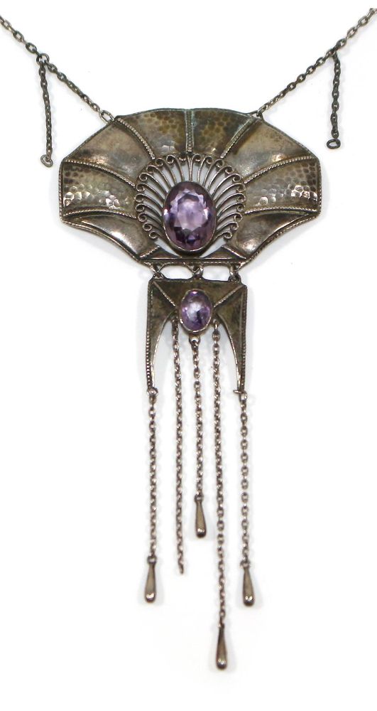 Große Abbildung Nr.1: 120-1743 Jugendstil-Collier Pforzheim: (Schmuck, Colliers)