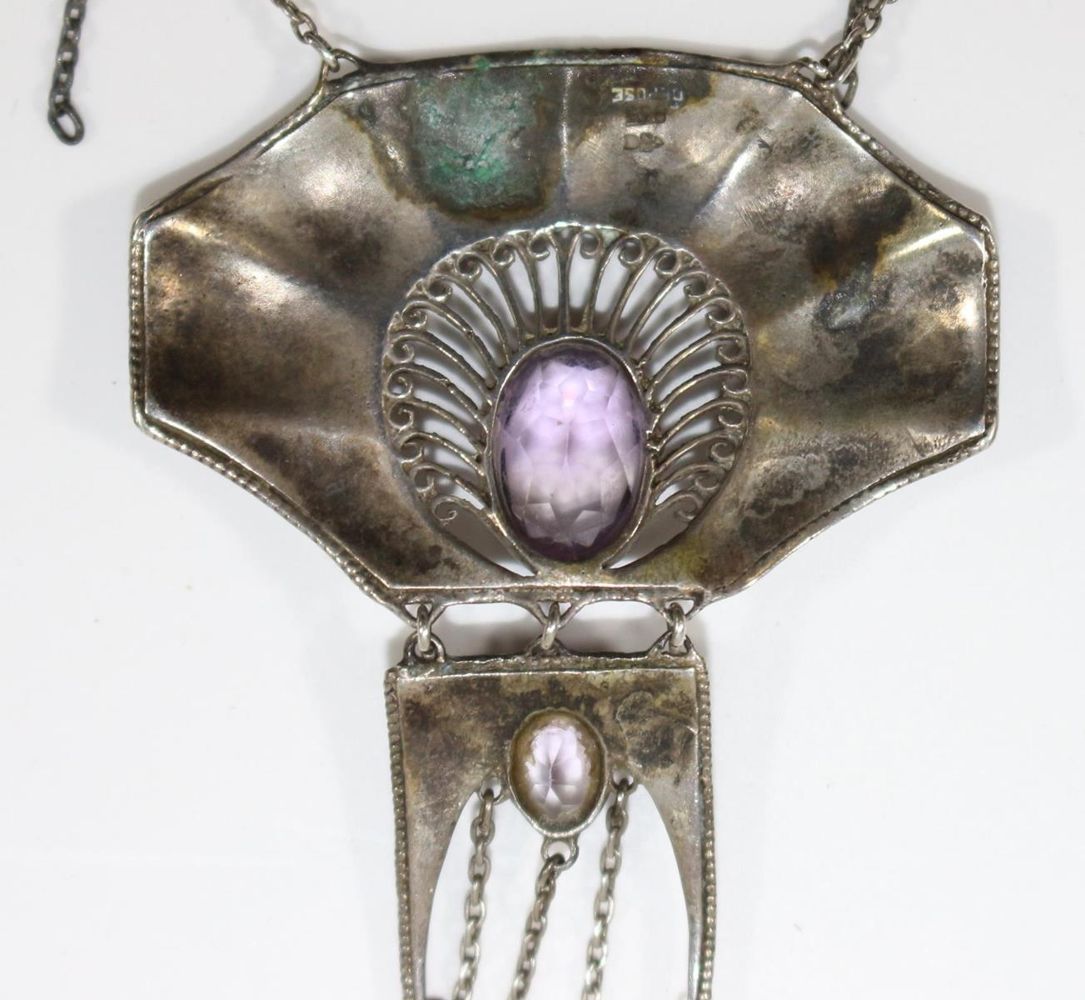 Große Abbildung Nr.2: 120-1743 Jugendstil-Collier Pforzheim: (Schmuck, Colliers)
