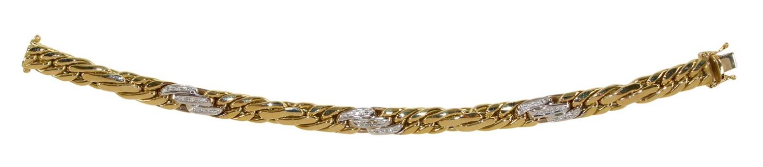 Große Abbildung Nr.1: 120-1747 Armband mit ca. 30 Diamanten.: (Schmuck, DRC Pforzheim)