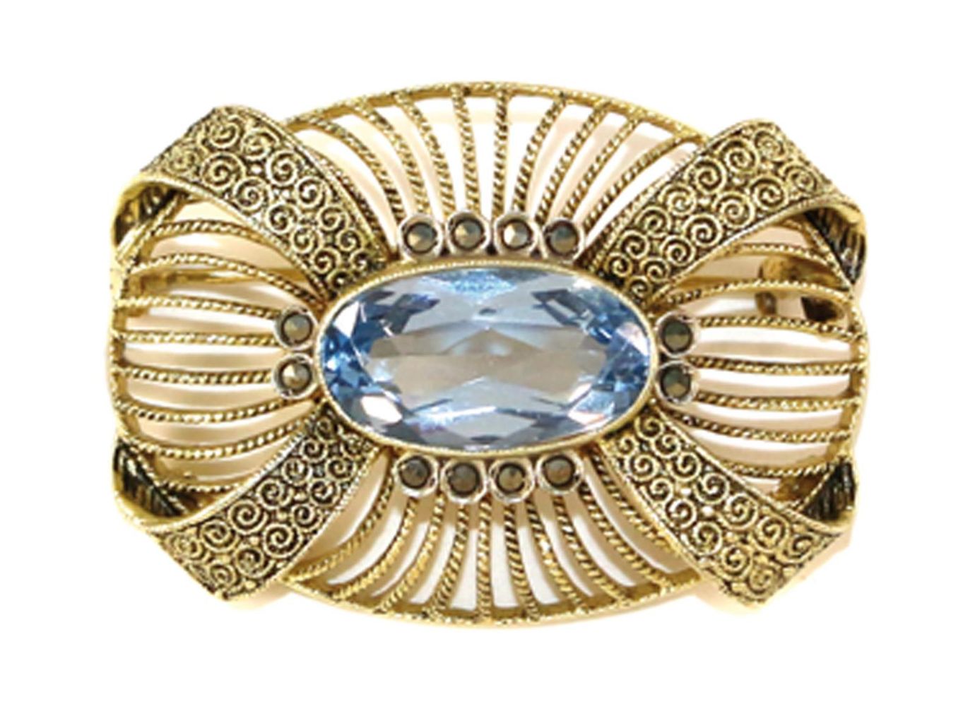 Große Abbildung Nr.1: 120-1767 Brosche Theodor Fahrner: (Schmuck, Pforzheim, Theodor Fahrner)