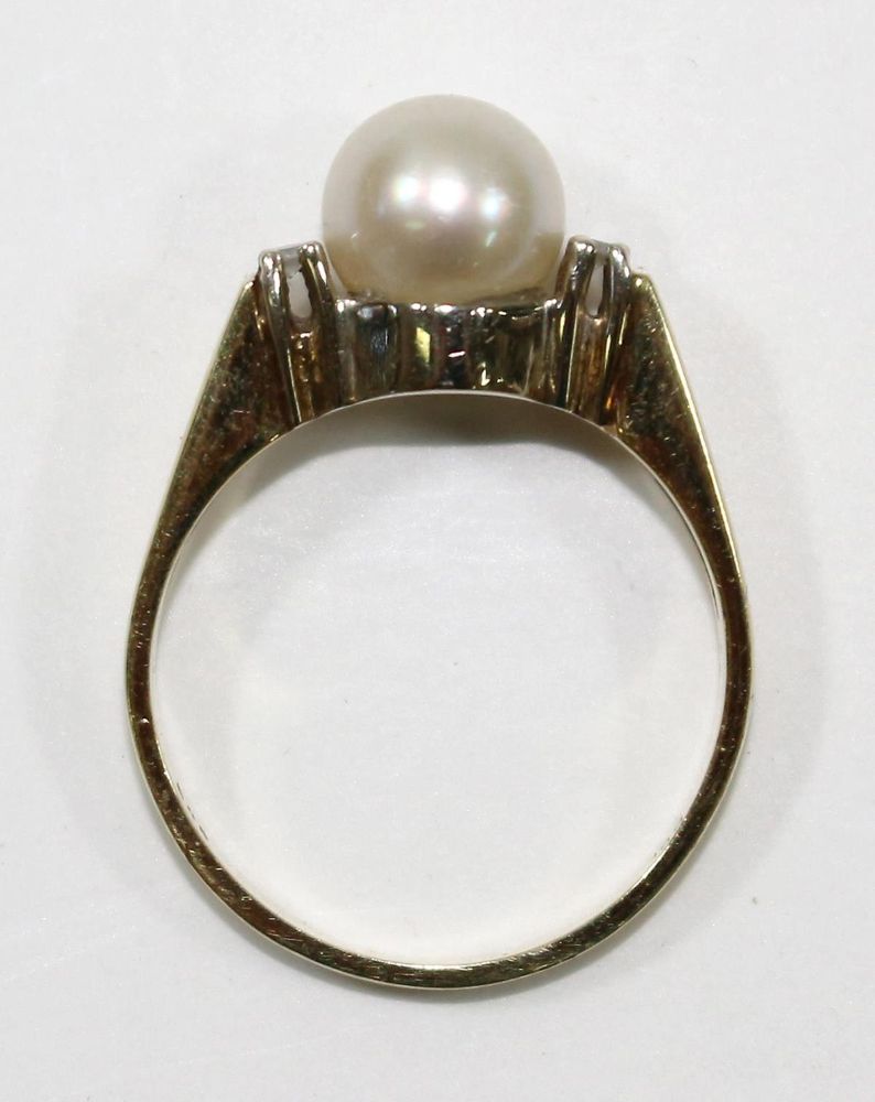 Große Abbildung Nr.2: 120-1780 Brillant-Perlenring.: (Schmuck, Ringe)