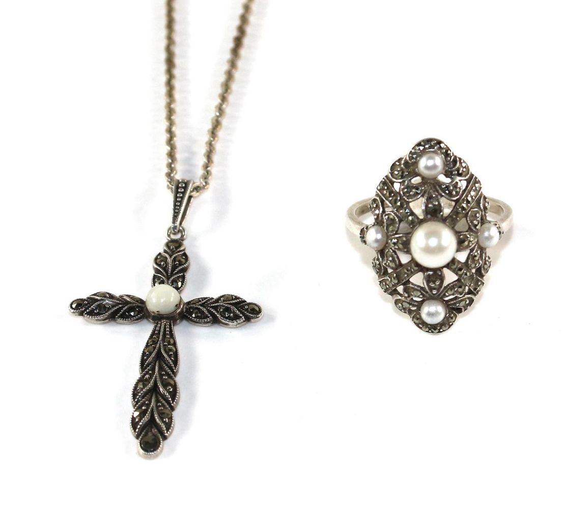 Große Abbildung Nr.1: 120-1783 Pforzheim Art Deco: (Schmuck, Ringe)