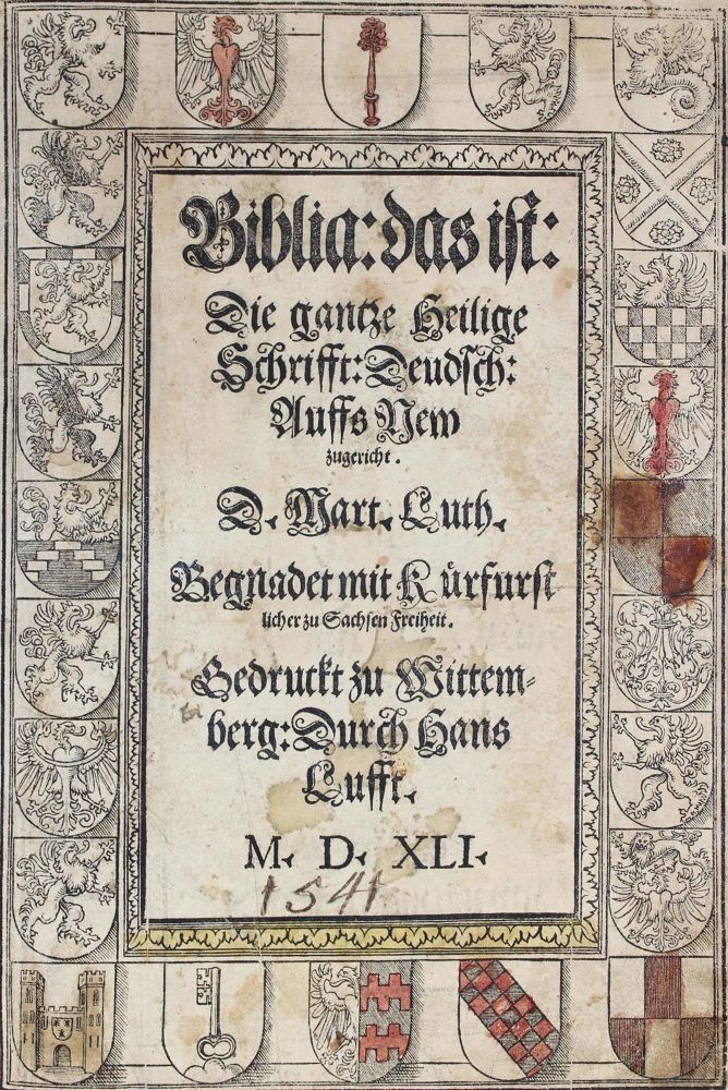 Große Abbildung Nr.1: 120-18 Biblia germanica. (Bibeln)