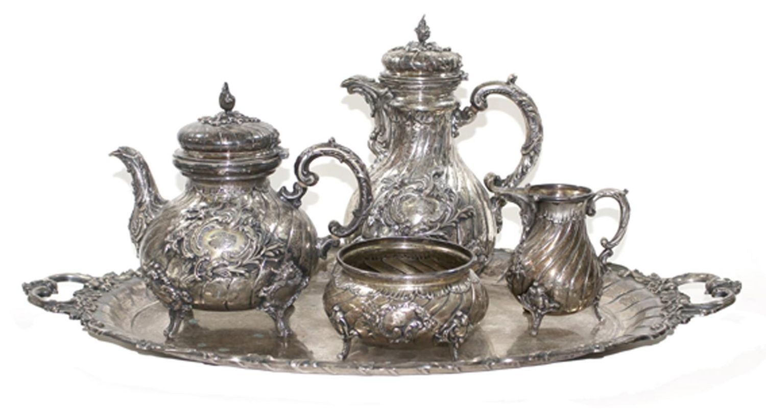Große Abbildung Nr.1: 120-1803 Großer Kaffee- u. Teekern 800 Silb.: (Silber)