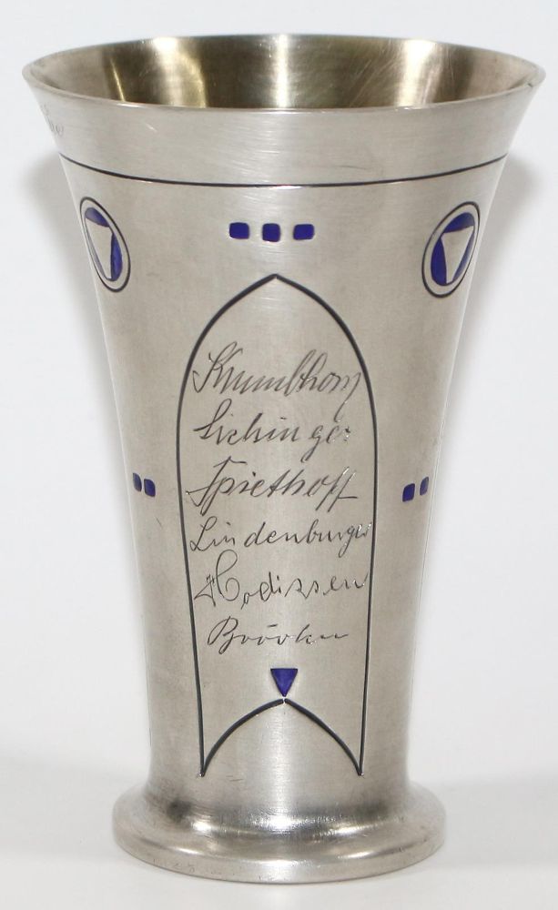 Große Abbildung Nr.2: 120-1805 Pforzheim Silberbecher im Bauhaus: (Silber)