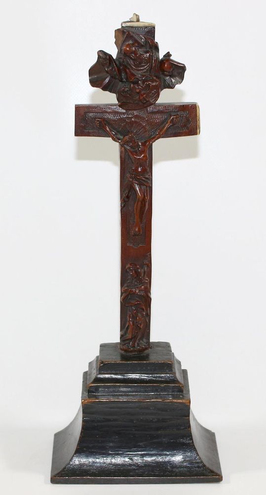 Große Abbildung Nr.1: 120-1814 Reliquienkreuz, Kruzifix.: (Skulpturen - Plastiken)