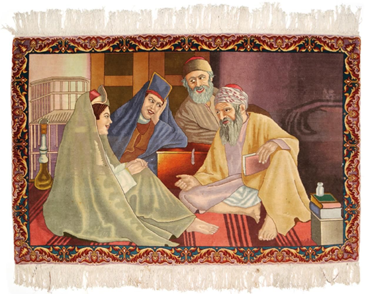 Große Abbildung Nr.1: 120-1817 Bildteppich wohl Isfahan.: (Teppiche)