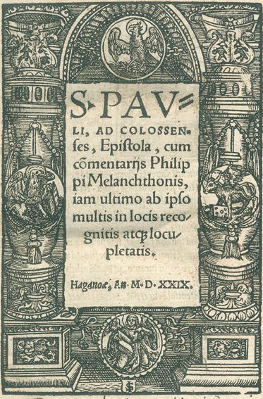 Große Abbildung Nr.1: 120-183 Melanchthon,P.: (Alte Drucke, Handschriften und Theologie)