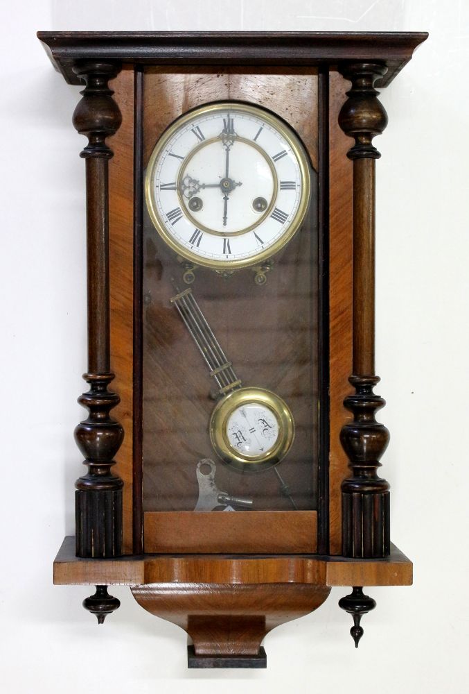 Große Abbildung Nr.2: 120-1833 Prächtige Jugendstil Junghans: (Uhren, Wanduhren)