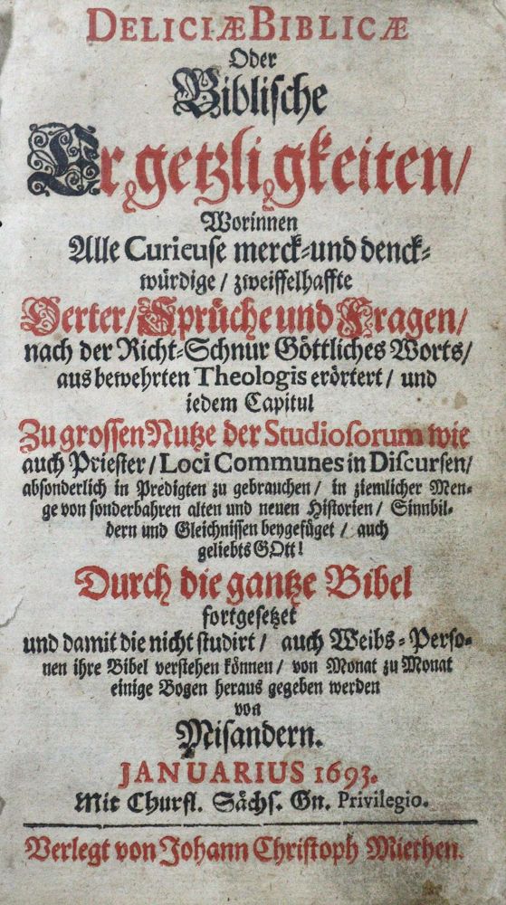 Große Abbildung Nr.1: 120-185 Misander (d.i. J.S.Adami).: (Alte Drucke, Handschriften und Theologie)
