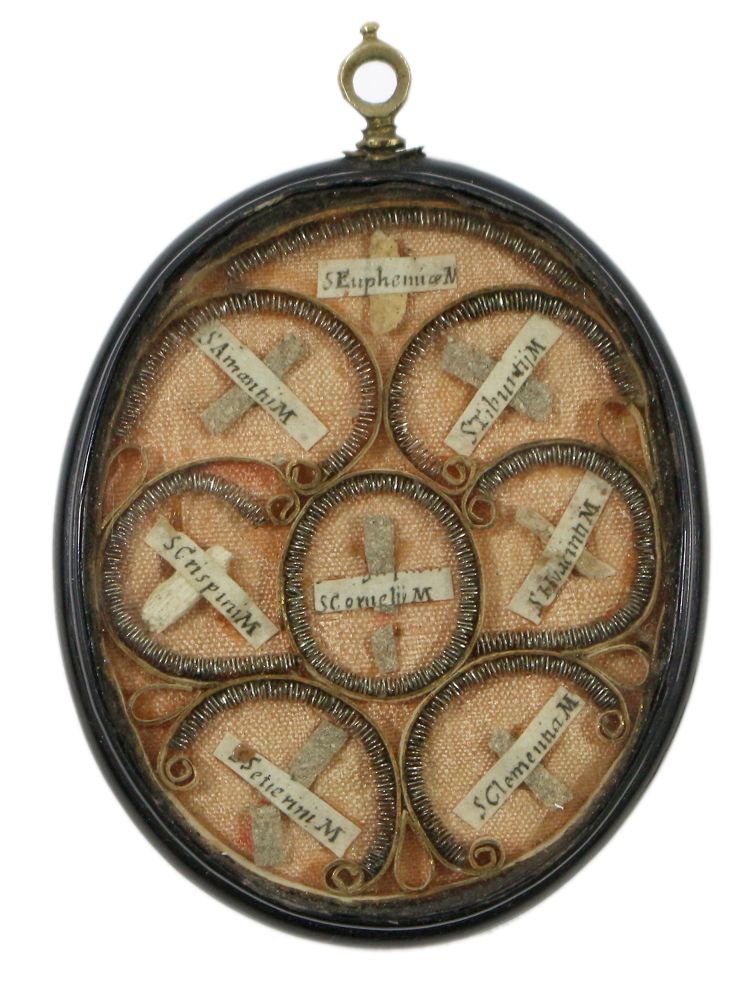 Große Abbildung Nr.1: 120-1854 16-faches Reliquiar: (Volkskunst, Religiöse Volkskunst)