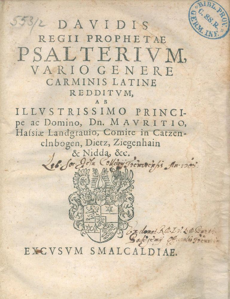 Große Abbildung Nr.1: 120-187 Moritz, Landgraf von Hessen.: (Alte Drucke, Handschriften und Theologie)