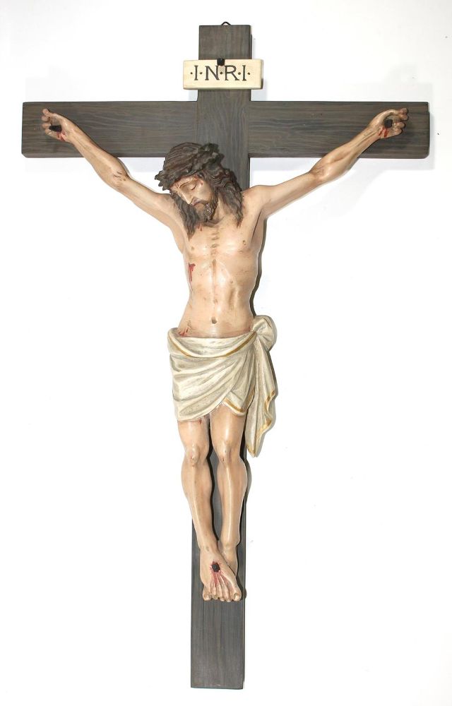 Große Abbildung Nr.1: 120-1874 Kruzifix: (Volkskunst, Religiöse Volkskunst)