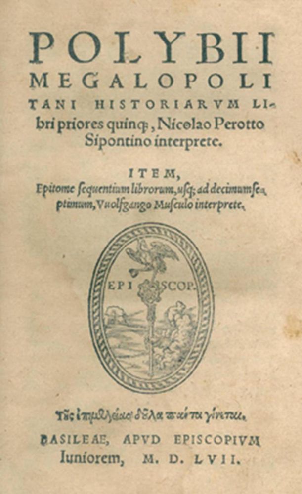 Große Abbildung Nr.1: 120-198 Polybius.: (Alte Drucke, Handschriften und Theologie)